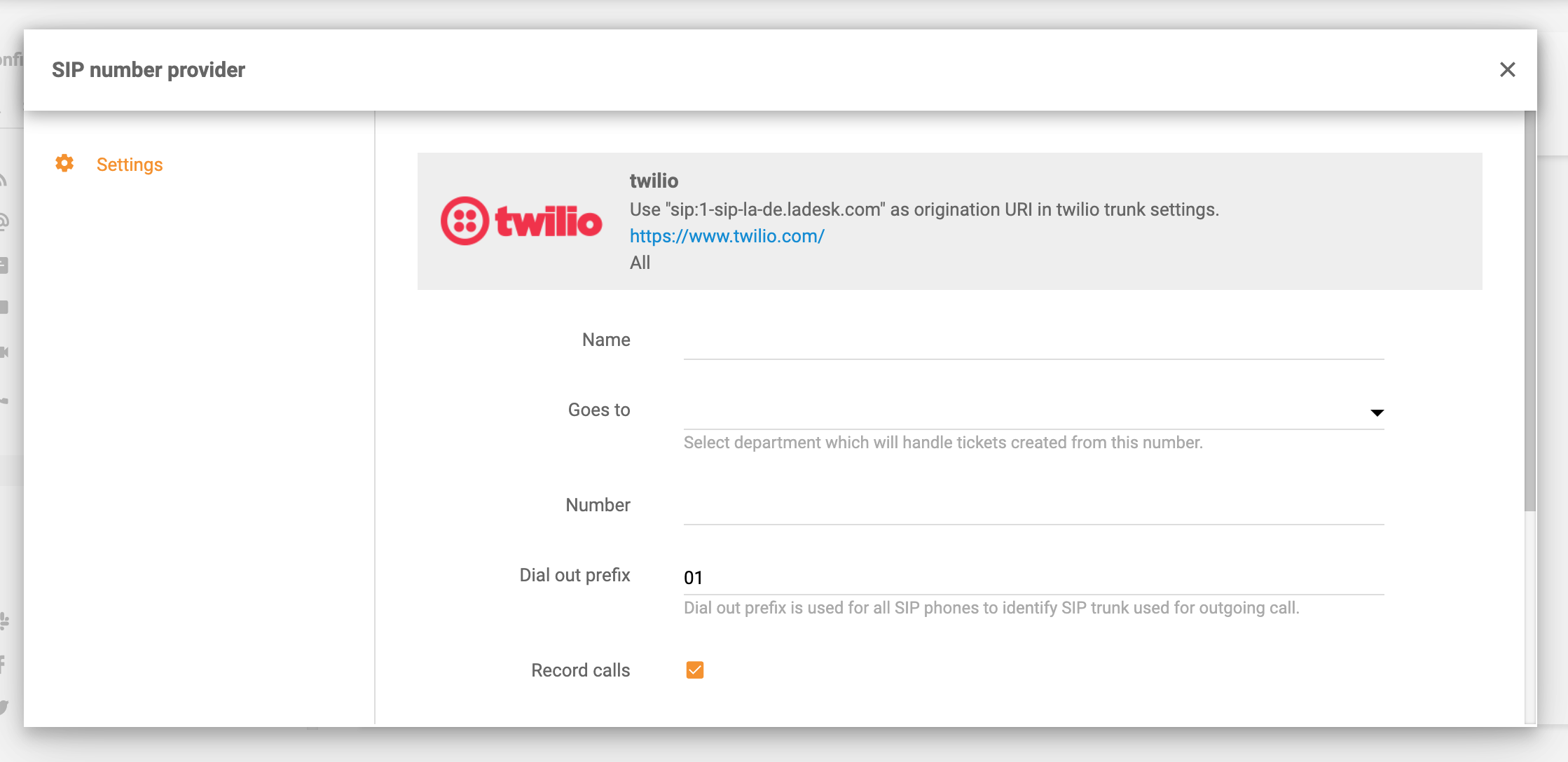 VOIP-LiveAgent-Twilio-ενσωμάτωση