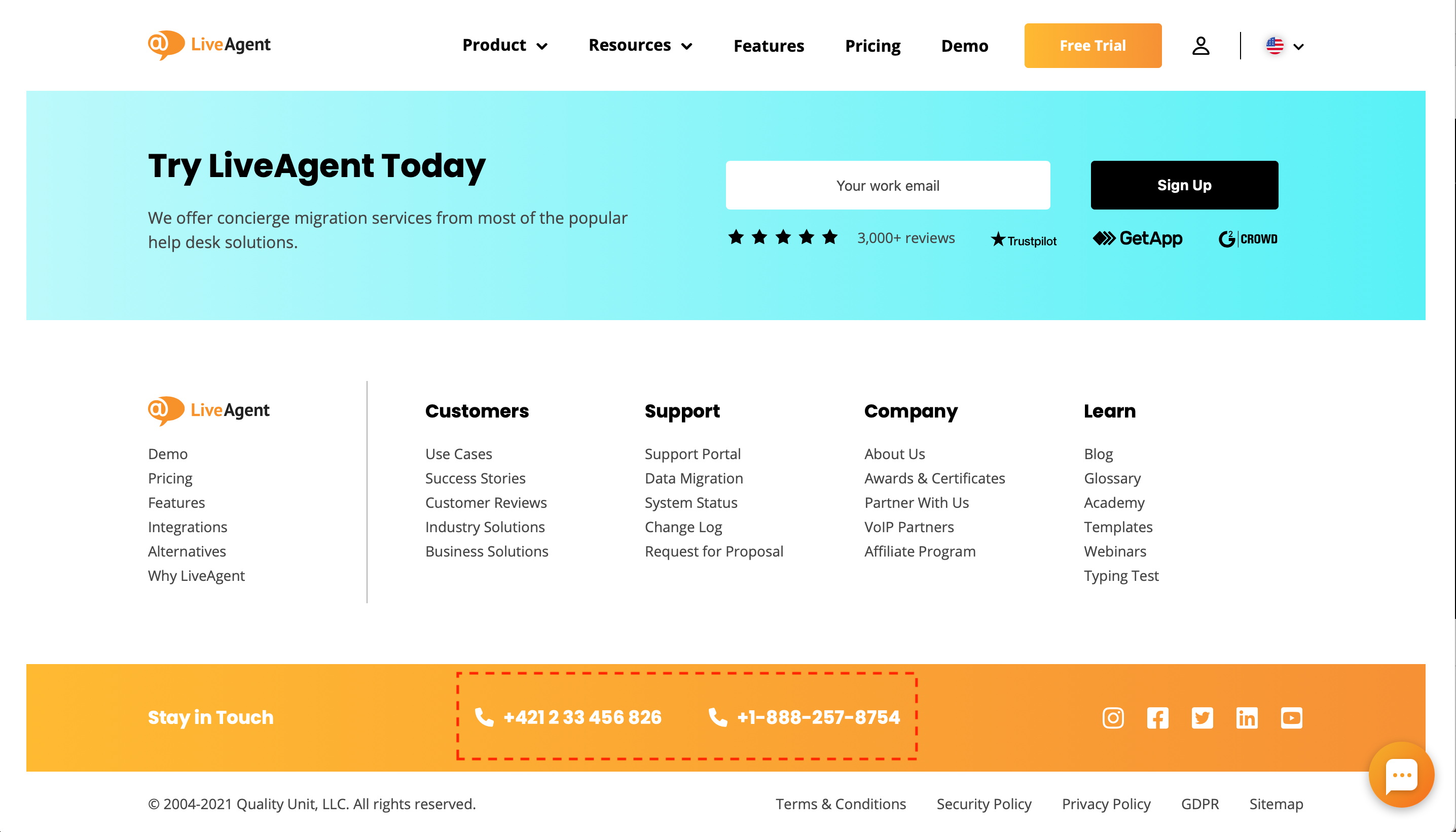 Tel-link-LiveAgent-παράδειγμα